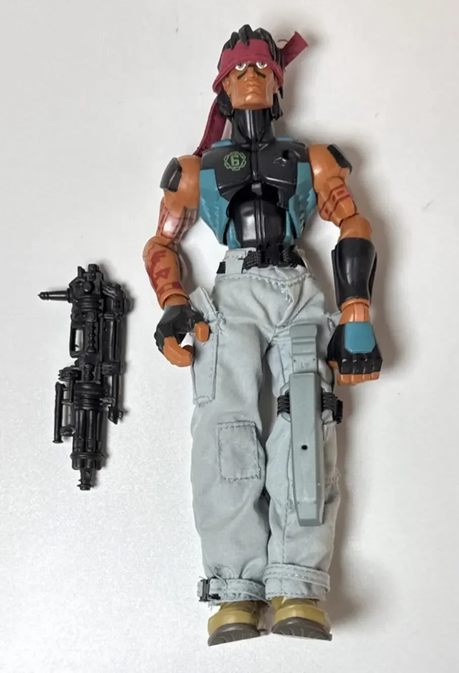2005 Hasbro GI Joe Sigma 6 Spirit Iron-Knife 8” Figure Clothes Accessories